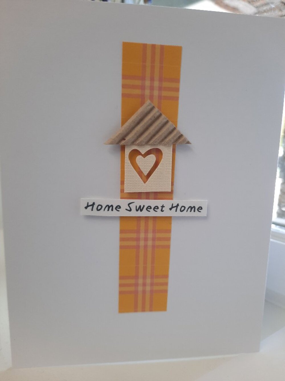 Handmade, One-of-a-kind, "Home Sweet Home" Card